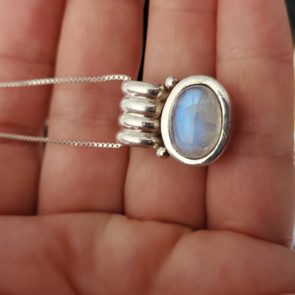 Moonstone Pendant Necklace